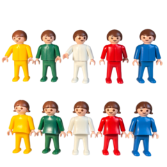 Kit 10 crianças - Playmobil - Bonecos para Constelação Familiar