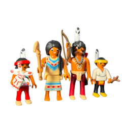 Família Indígena - Boneco Playmobil - Bonecos para Constelação Familiar