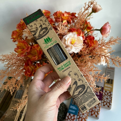 Incenso Natural Premium Nirvana Palo Santo com Cravo – Conforto - comprar online
