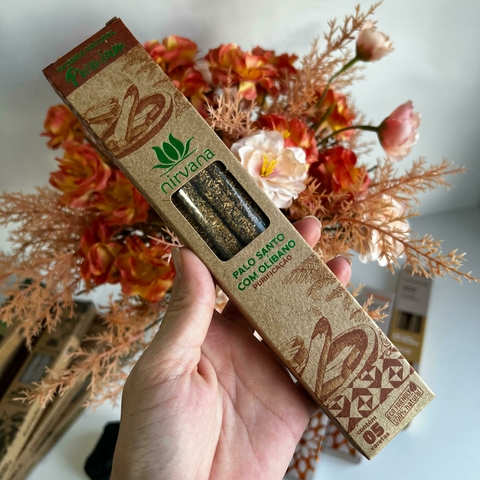 Incenso Natural Premium Nirvana Palo Santo com Olíbano – Purificação - comprar online