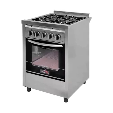 Cocina 4 hornallas Usman Win Up acero inoxidable con puerta con visor - comprar online