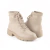Bota Coturno Mississipi Feminino Marfim 72201 - Unicalce