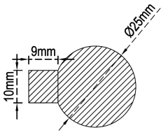 Puxador Lua - Latão - Brax