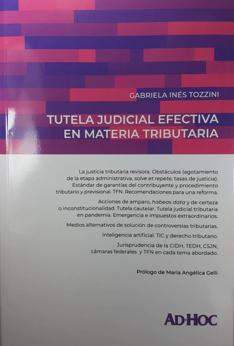 Tutela judicial efectiva en materia tributaria