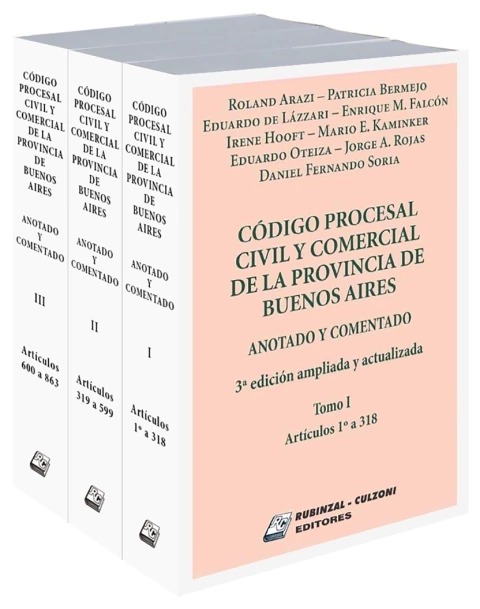 Código Procesal Civil y Comercial de la Provincia de Buenos Aires 2025 (3 Tomos)