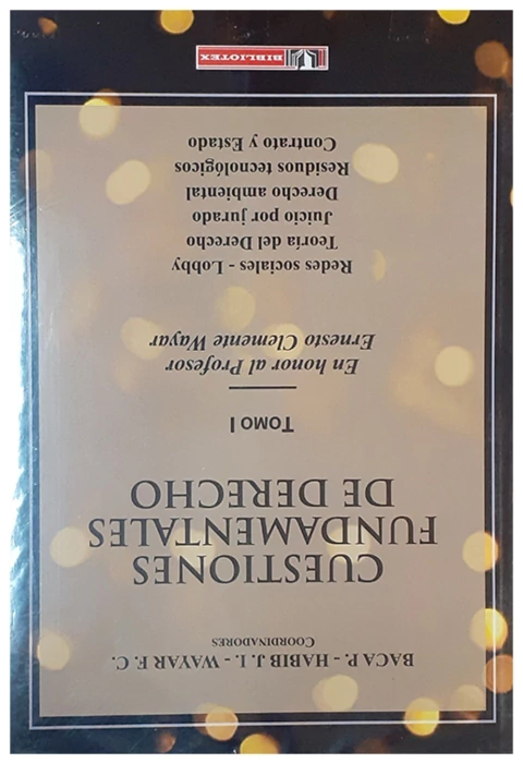 Cuestiones fundamentales de derecho. Tomo 1