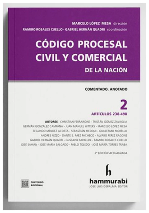 Codigo Procesal Civil y Comercial de la Nacion. Vol. 2
