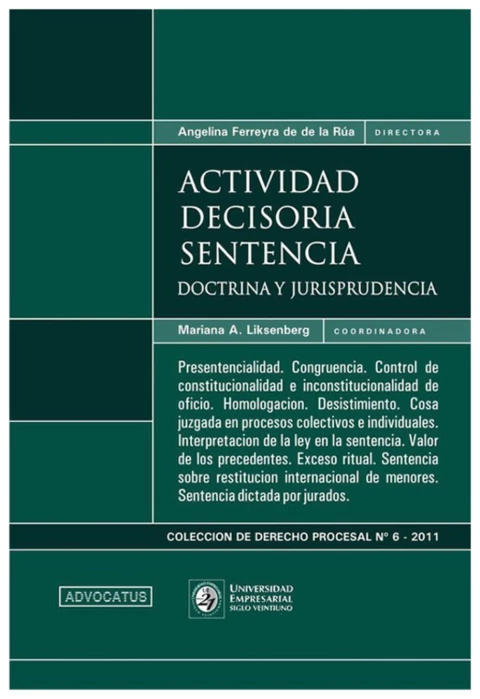 Actividad decisoria sentencia