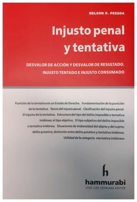 Injusto penal y tentativa