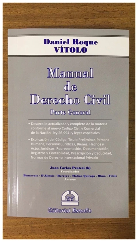 Manual de derecho civil parte general