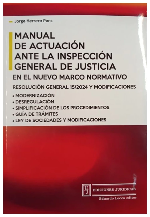 Manual de actuación ante la Inspección General de Justicia