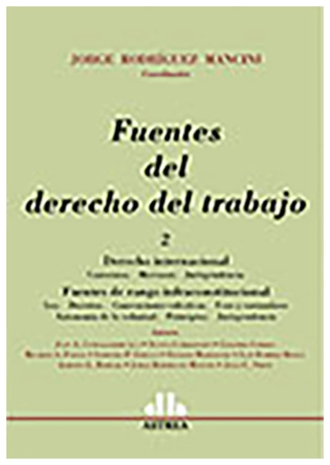 Fuentes del derecho del trabajo 2. Derecho internacional. Fuentes de rango infraconstitucional