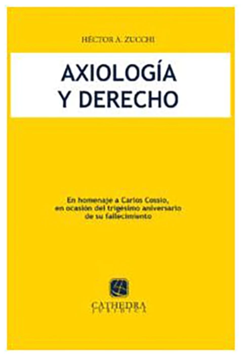 Axiologia y derecho