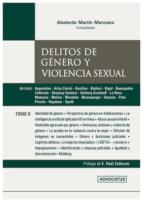 Delitos de Genero y Violencia Se xual vol. 2º