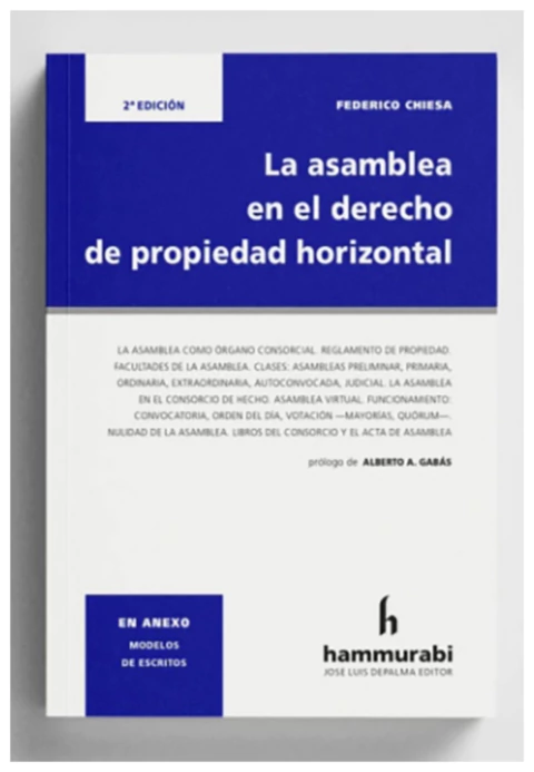 La asamblea en el derecho de propiedad horizontal - comprar online