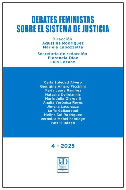 Debates feministas sobre el sistema de justicia vol. 4 2025