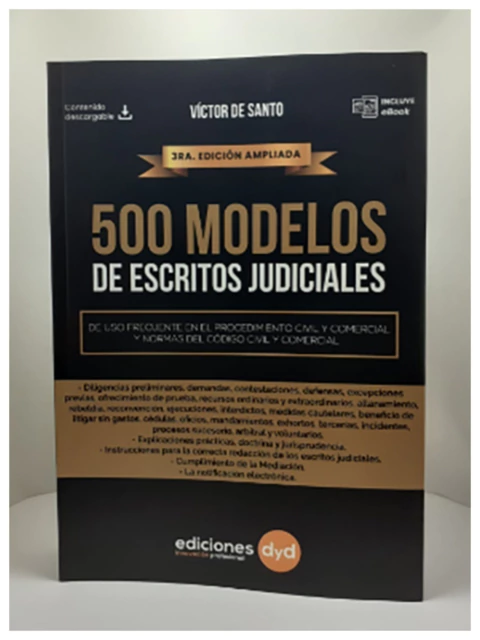500 MODELOS de Escritos Judiciales. 3ra Edición