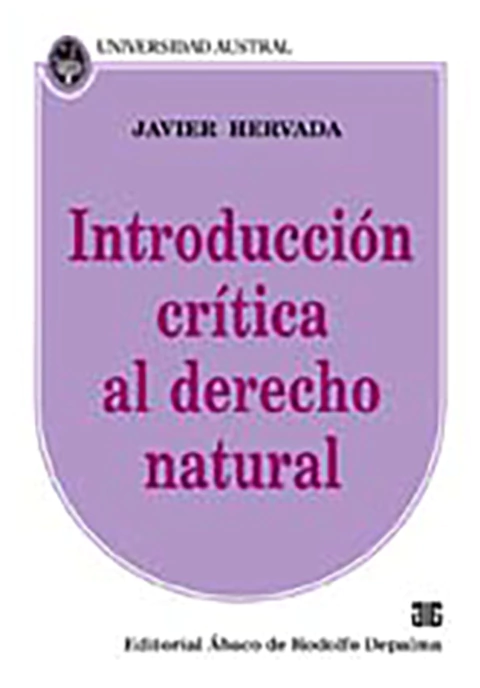 Introduccion critica al derecho natural