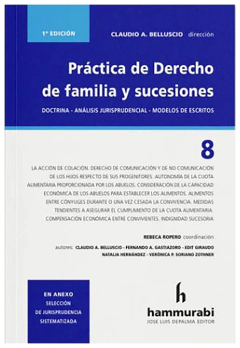 Practica de derecho de familia y sucesiones. 8
