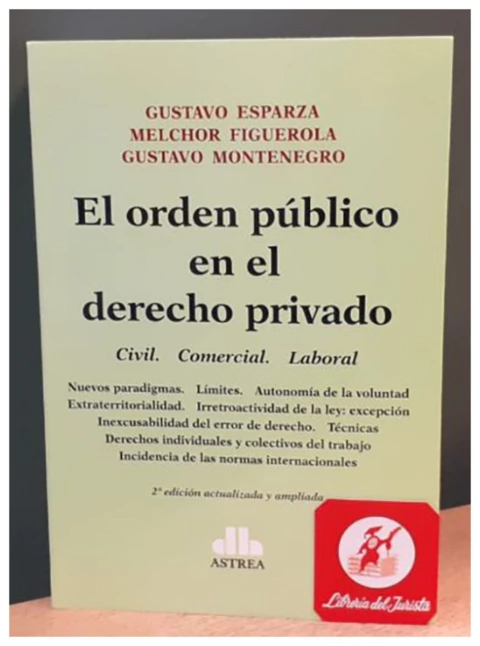 El Orden Publico en el Derecho Privado