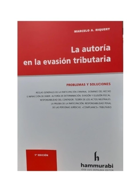 La autoría en la evasión tributaria