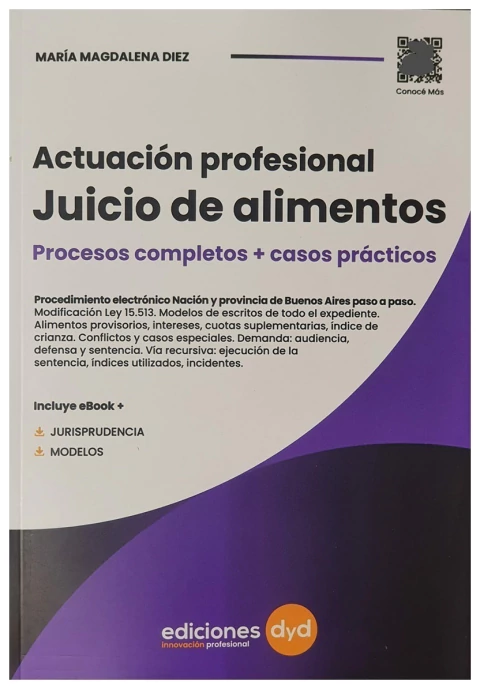 Actuación profesional. Juicio de alimentos