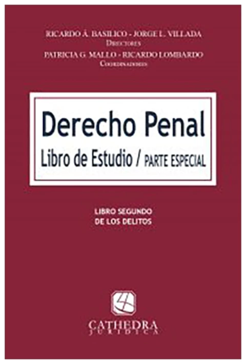 Derecho penal. Parte especial. Libro de estudio
