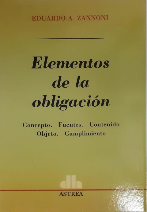 Elementos de la obligacion