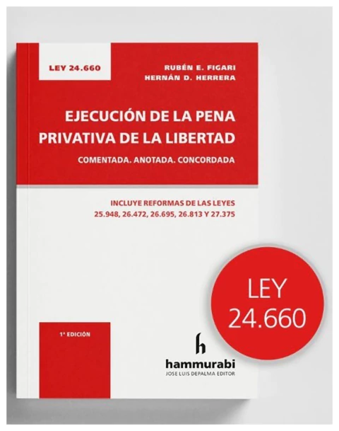 Ley 24.660. Ejecución de la pena privativa de la libertad
