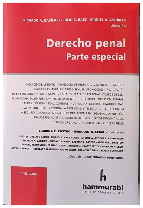 Derecho penal. Parte especial