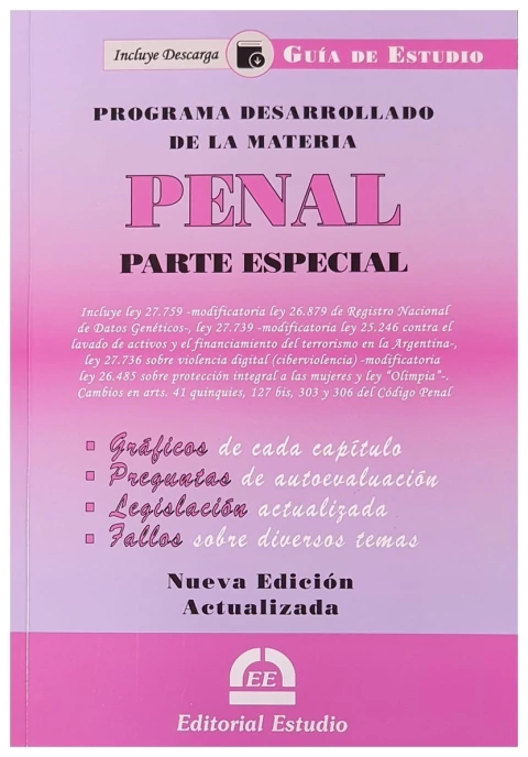 Guía de Estudio: Derecho Penal. Parte especial - 2025