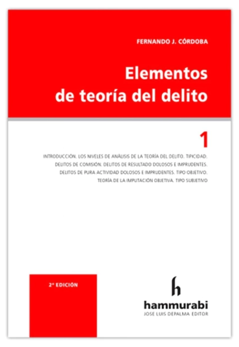Elementos de Teoria del Delito vol. 1 2ª edic.