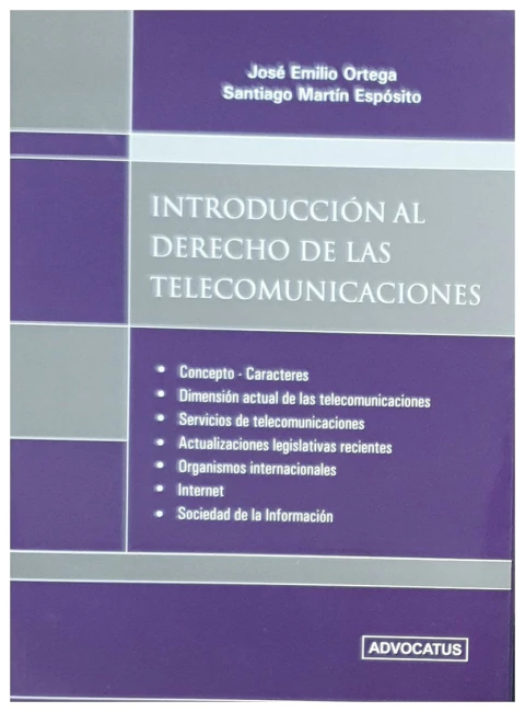 Introduccion al derecho de las telecomunicaciones