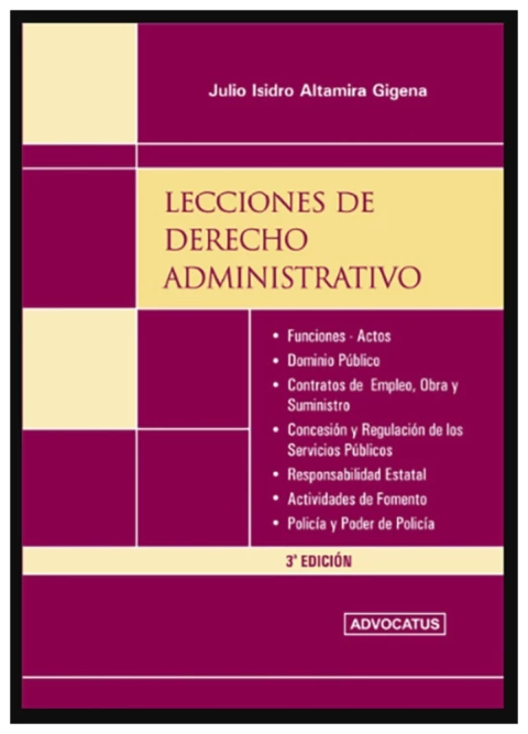Lecciones de derecho administrativo