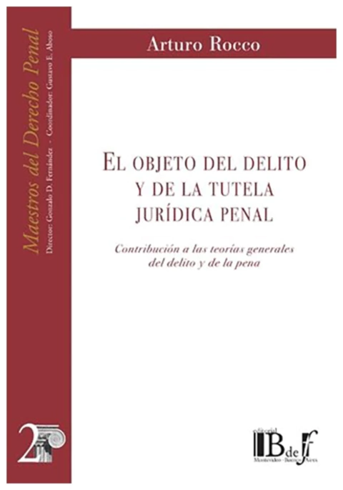 El objeto del delito y de la tutela juridica penal