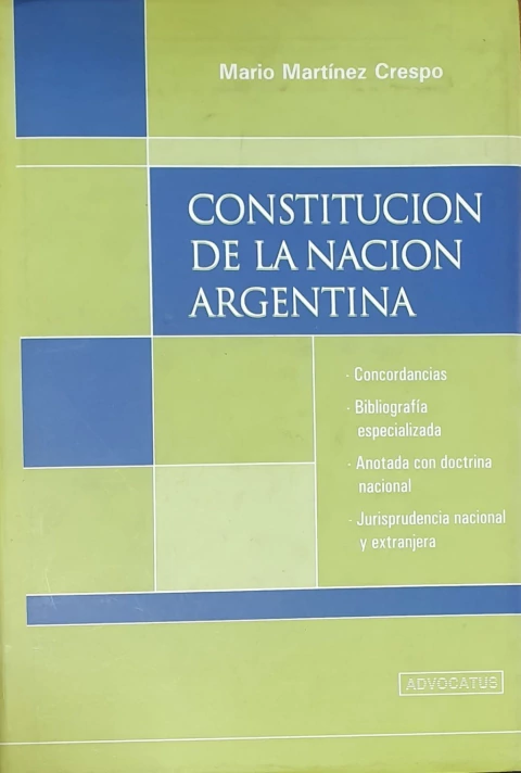 Constitucion de la Nacion Argentina