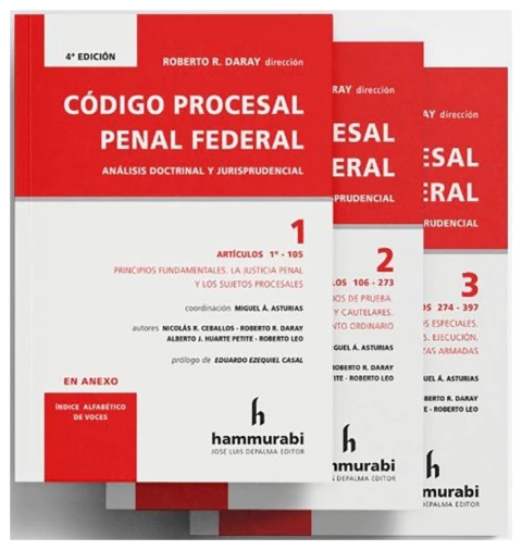 Código Procesal Penal Federal. 3 tomos (2024)