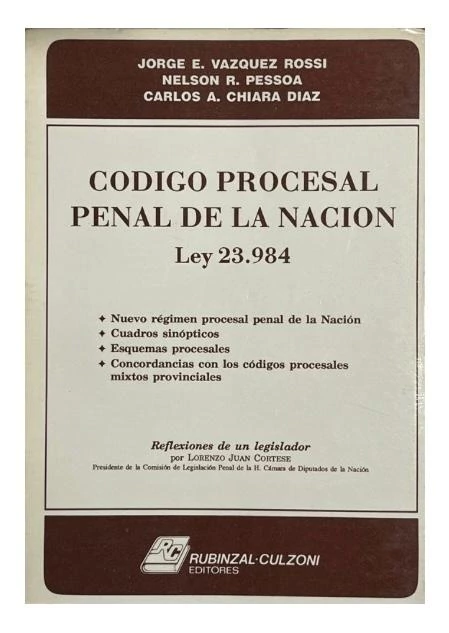 Código procesal penal de la nación (usado)