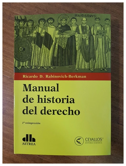 Manual de historia del derecho