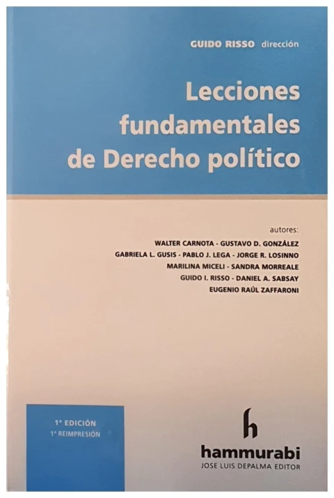 Lecciones fundamentales de derecho politico