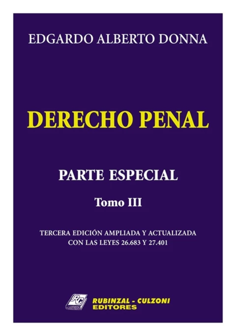 Derecho penal. Parte especial. Tomo 3