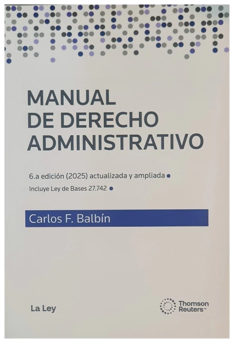 Manual de derecho administrativo. 2025