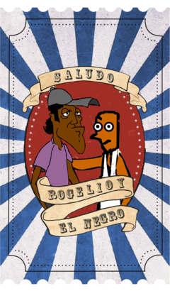 Saludo de Rogelio y El Negro Animado