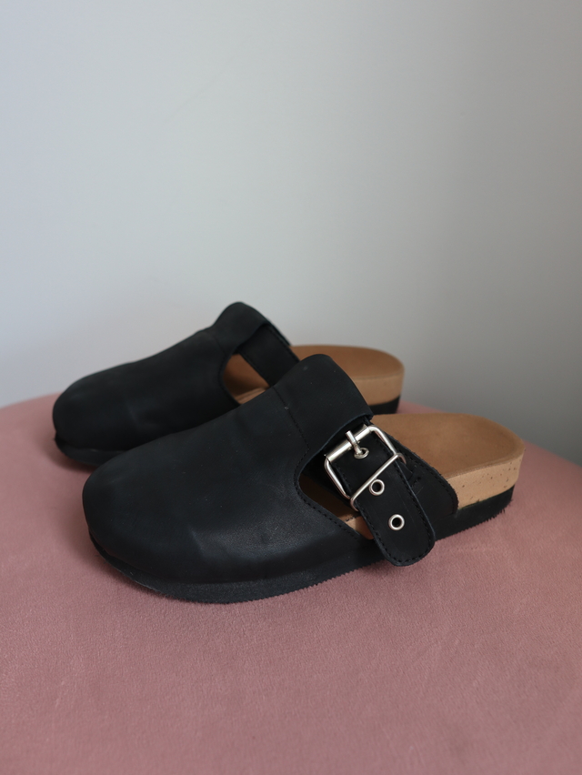 Mules Maimara Birk Cuero Negro thumbnail 2