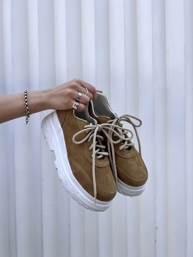 Zapatillas Sans Gamuza Camel thumbnail 2