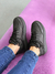 ZAPATILLAS MANDY BAJA CUERO NEGRO - comprar online