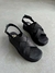 SANDALIA FRANCA FUNK CUERO NEGRO LISO - comprar online