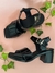SANDALIA VITA TACO CHAROL NEGRO - tienda online