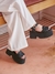 SANDALIA PIGLET SUPER HIGH CUERO NEGRO