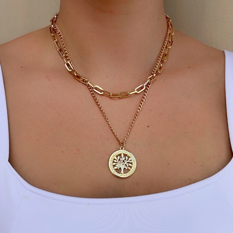 Colar duplo árvore da vida